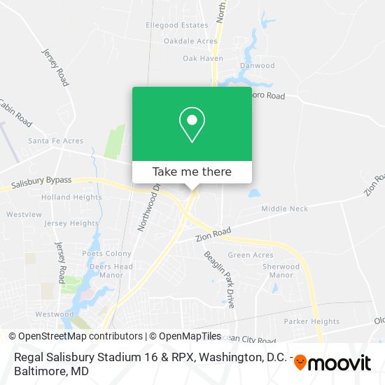 Regal Salisbury Stadium 16 & RPX map