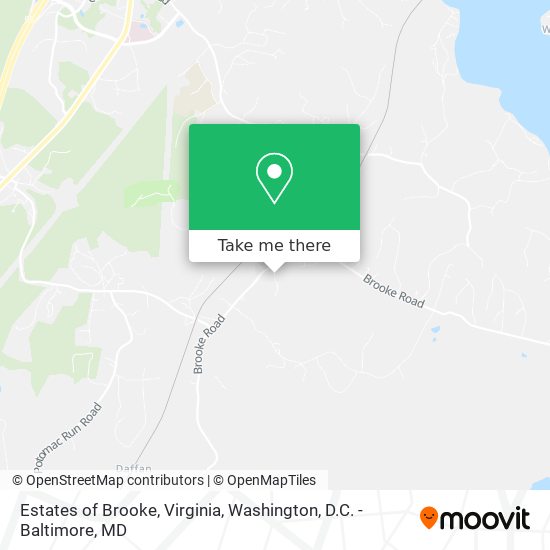 Mapa de Estates of Brooke, Virginia