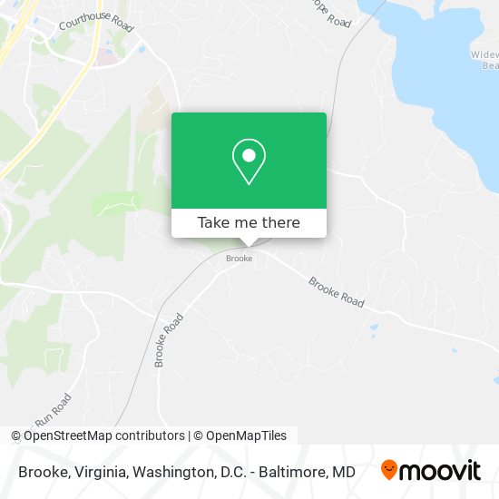 Mapa de Brooke, Virginia