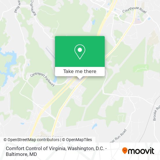 Comfort Control of Virginia map