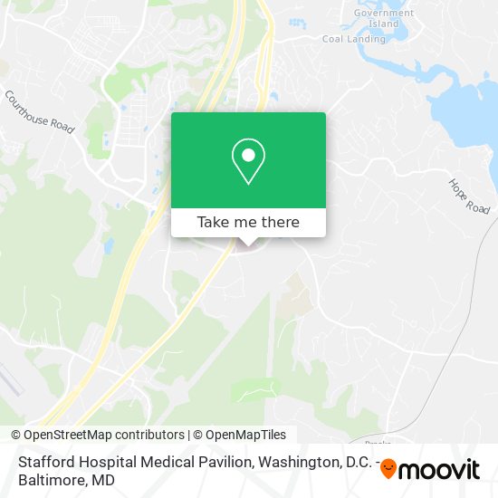Stafford Hospital Medical Pavilion map