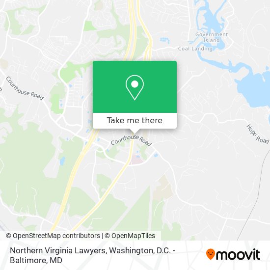 Northern Virginia Lawyers map