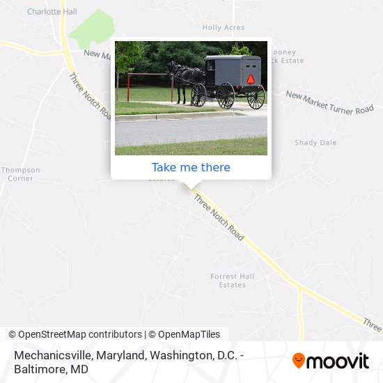 Mapa de Mechanicsville, Maryland