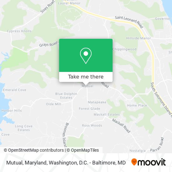 Mapa de Mutual, Maryland