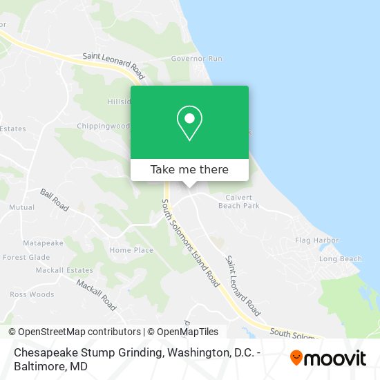 Chesapeake Stump Grinding map