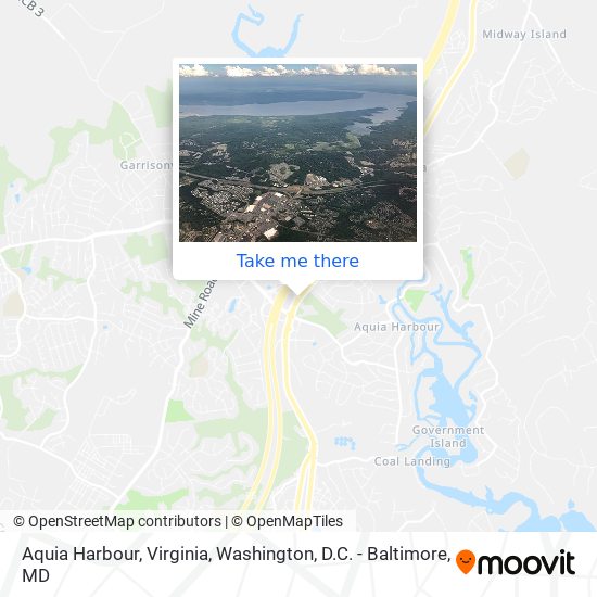 Mapa de Aquia Harbour, Virginia