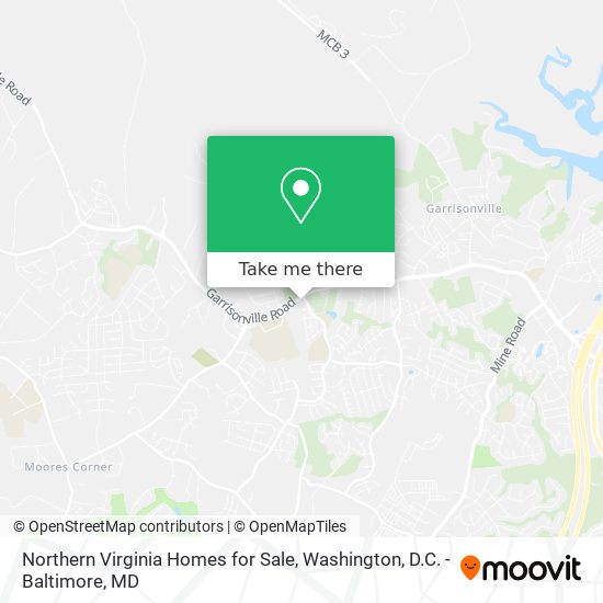 Northern Virginia Homes for Sale map