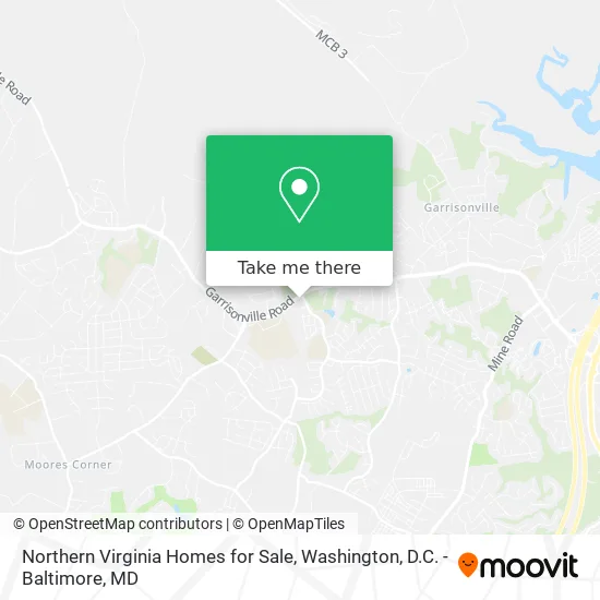 Mapa de Northern Virginia Homes for Sale