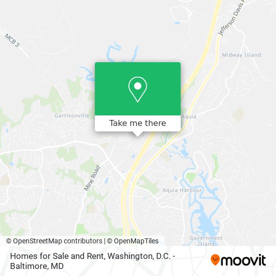 Homes for Sale and Rent map