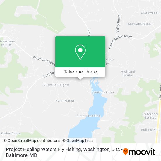 Mapa de Project Healing Waters Fly Fishing