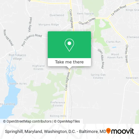 Springhill, Maryland map