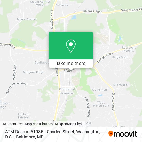 Mapa de ATM Dash in #1035 - Charles Street