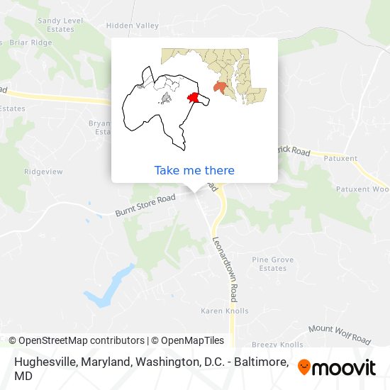 Hughesville, Maryland map