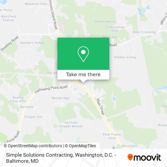 Simple Solutions Contracting map