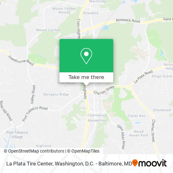 La Plata Tire Center map