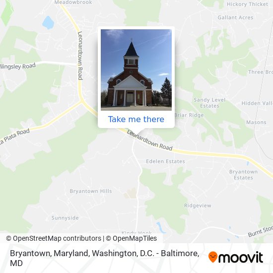 Bryantown, Maryland map