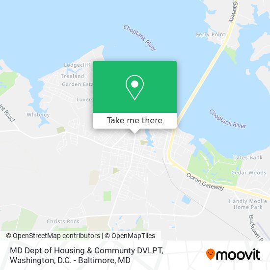 MD Dept of Housing & Communty DVLPT map