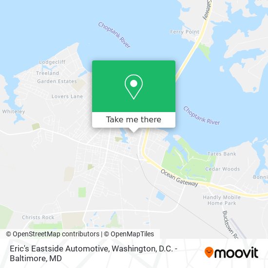 Eric's Eastside Automotive map