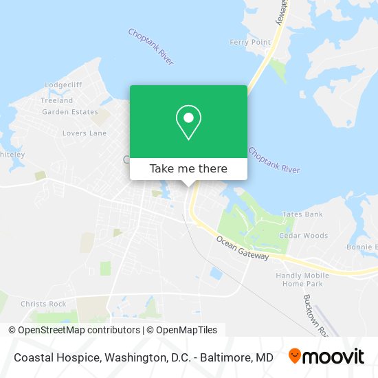 Coastal Hospice map