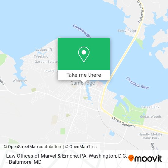 Mapa de Law Offices of Marvel & Emche, PA