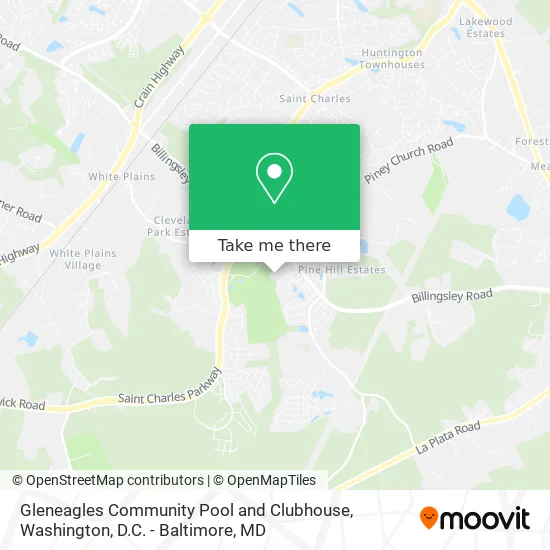 Gleneagles Community Pool and Clubhouse map