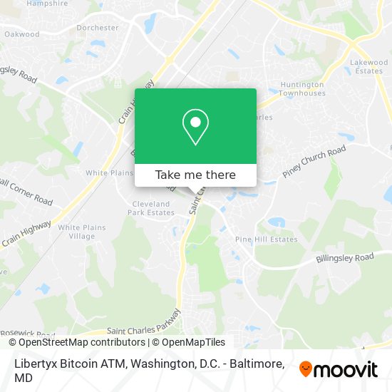 Mapa de Libertyx Bitcoin ATM