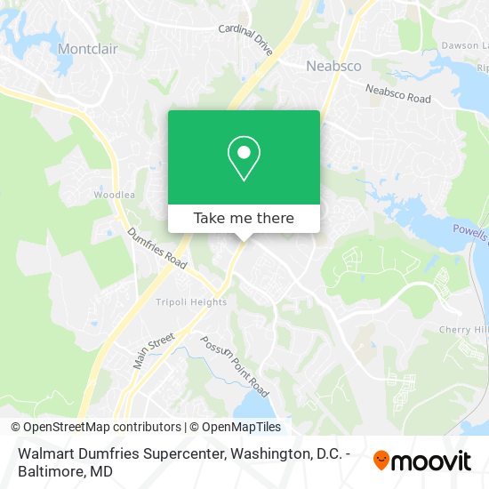 Mapa de Walmart Dumfries Supercenter