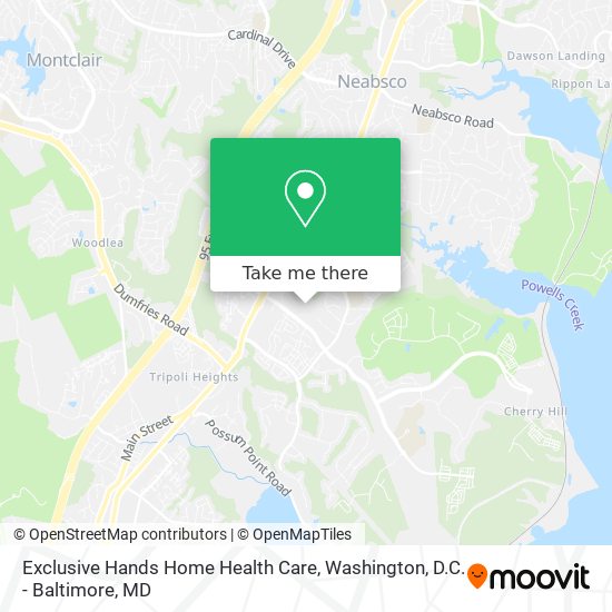 Exclusive Hands Home Health Care map