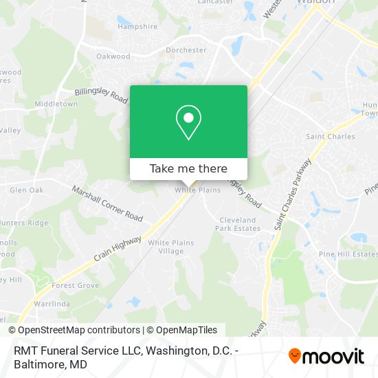 Mapa de RMT Funeral Service LLC