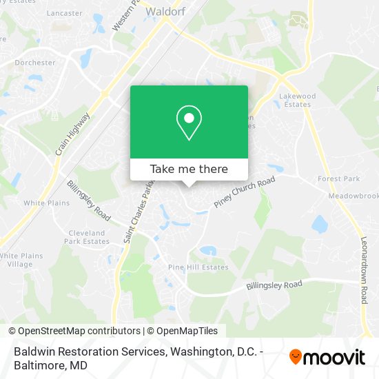 Mapa de Baldwin Restoration Services