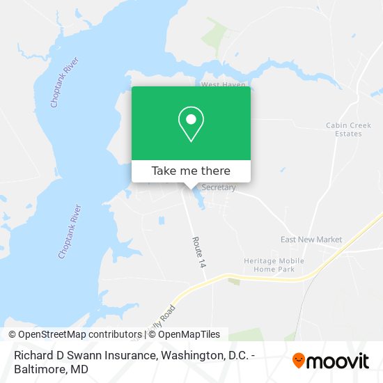 Richard D Swann Insurance map