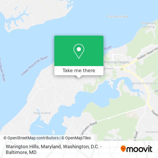Mapa de Warington Hills, Maryland