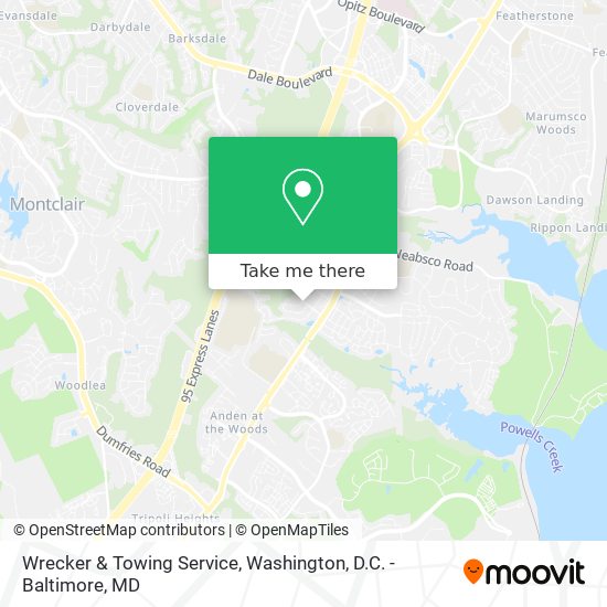 Wrecker & Towing Service map