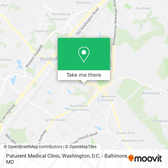 Patuxent Medical Clinic map