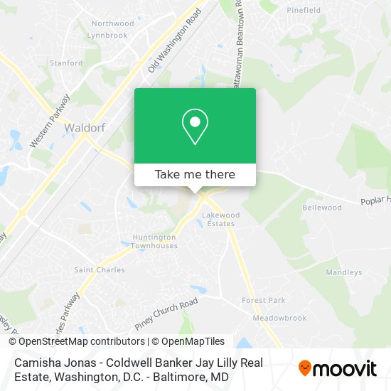 Camisha Jonas - Coldwell Banker Jay Lilly Real Estate map