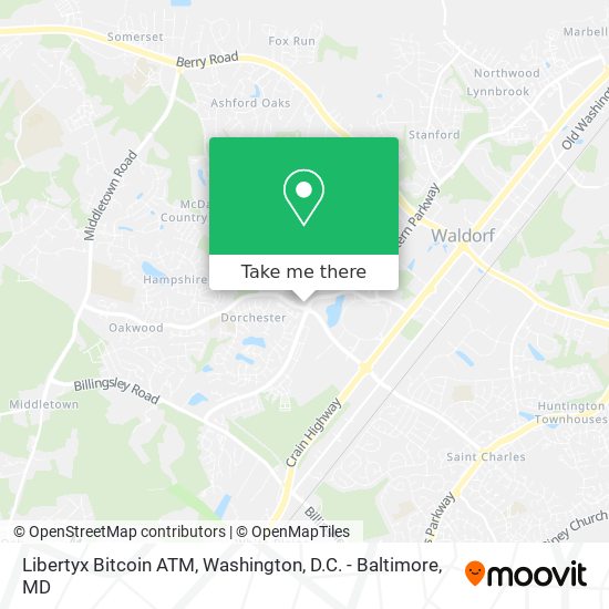 Mapa de Libertyx Bitcoin ATM