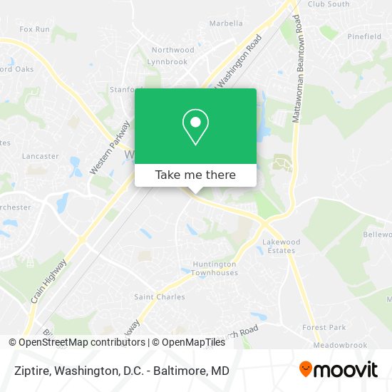 Ziptire map