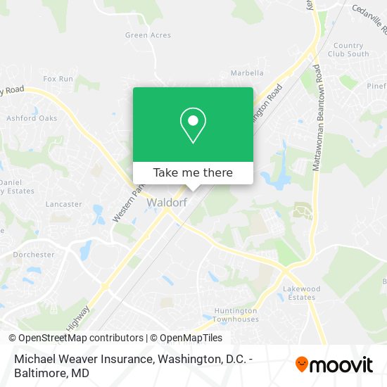 Mapa de Michael Weaver Insurance