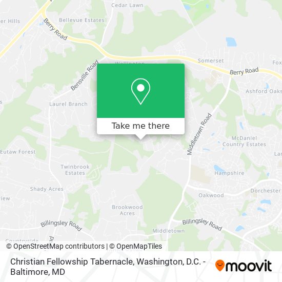 Mapa de Christian Fellowship Tabernacle