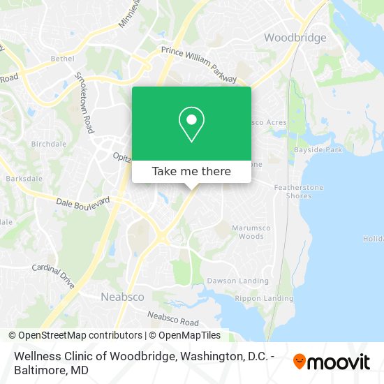 Wellness Clinic of Woodbridge map