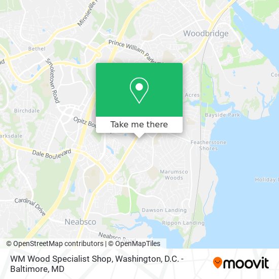 WM Wood Specialist Shop map