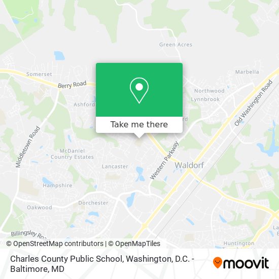 Charles County Public School map