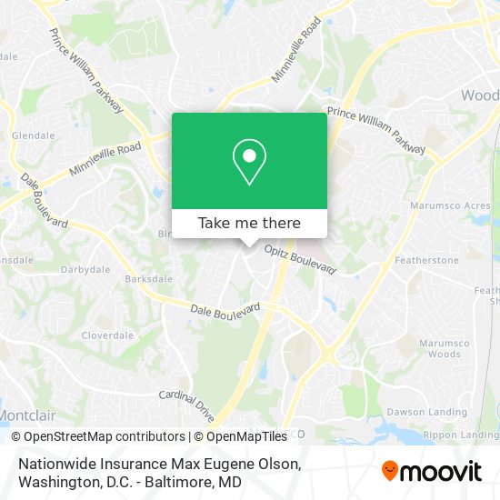 Mapa de Nationwide Insurance Max Eugene Olson
