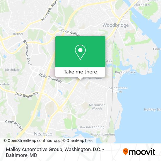 Mapa de Malloy Automotive Group