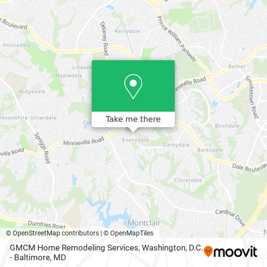 Mapa de GMCM Home Remodeling Services