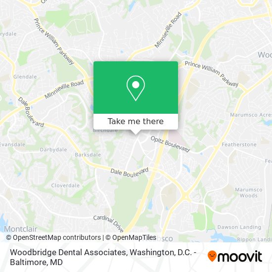 Mapa de Woodbridge Dental Associates