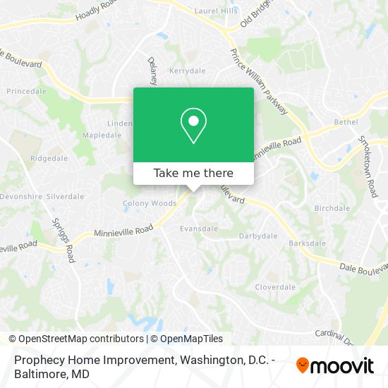 Prophecy Home Improvement map