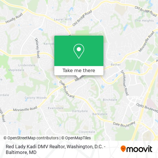 Red Lady Kadi DMV Realtor map