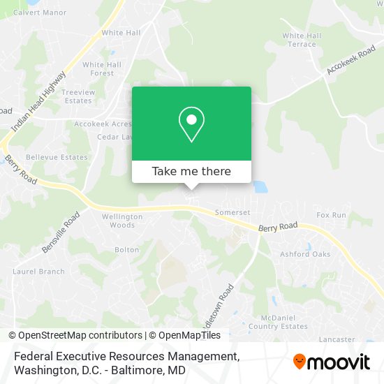 Federal Executive Resources Management map