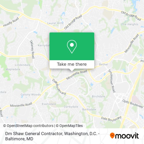 Dm Shaw General Contractor map